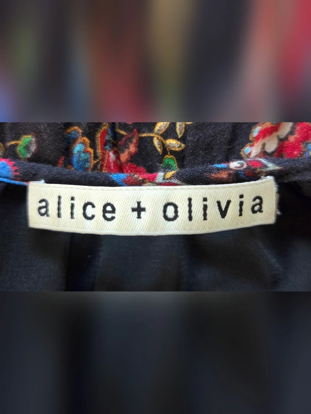 ALICE + OLIVIA LAKITA FLORAL LACE TUNIC DRESS.